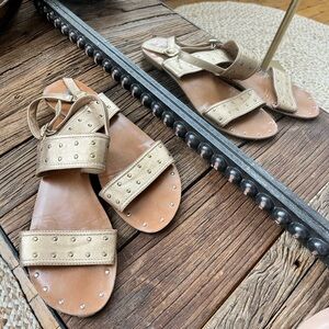 Steve Madden Gold Sandal Size 8